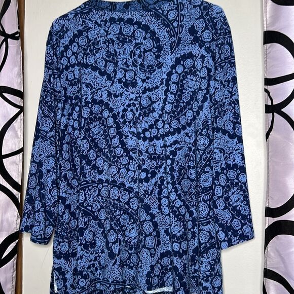 Style & Co Women's Printed Tie-Neck Blouse (XXL, Paisley Cobble) - Picture 6 of 7